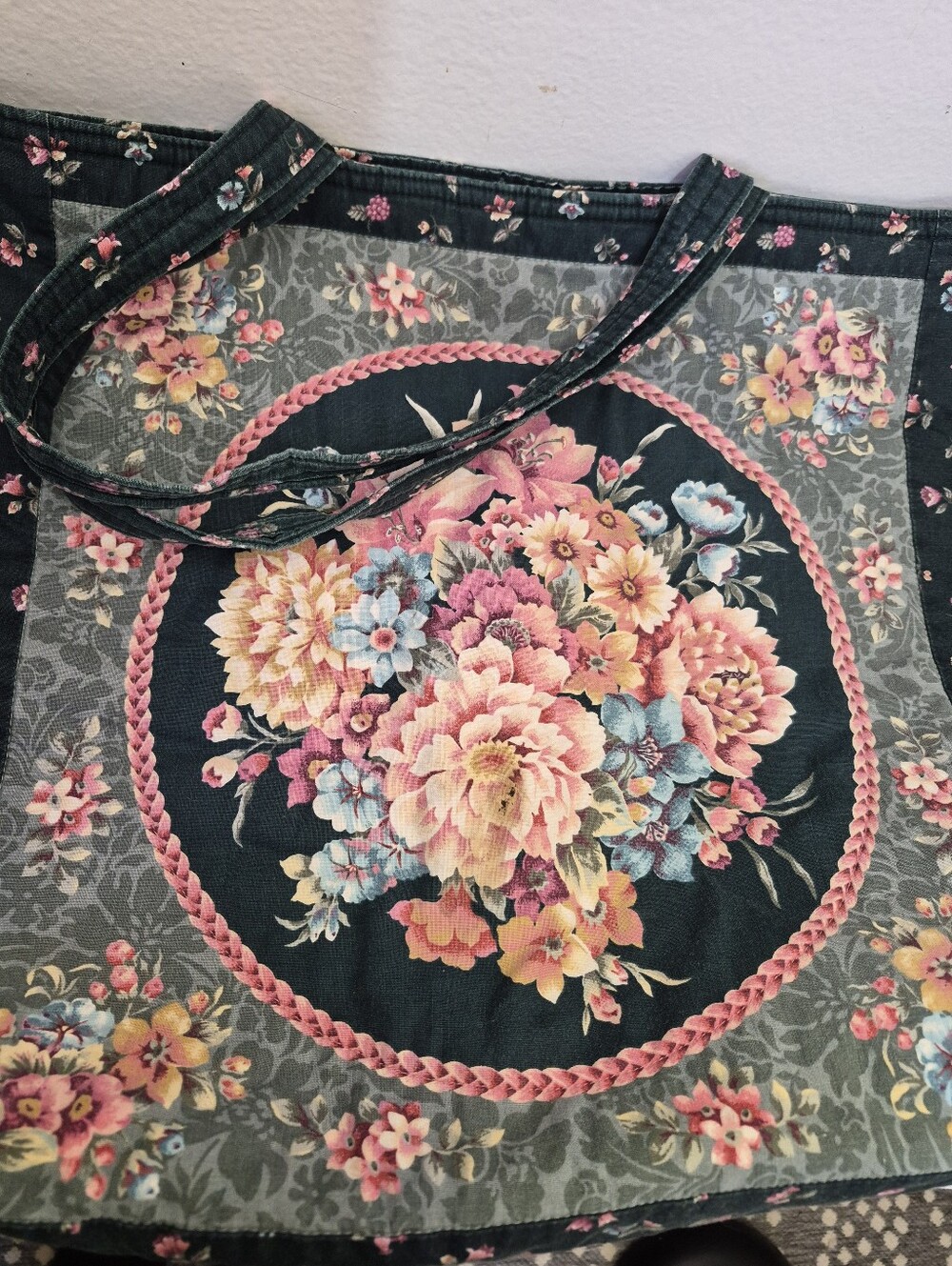 Floral Fabric Tote - Picture 9 of 9